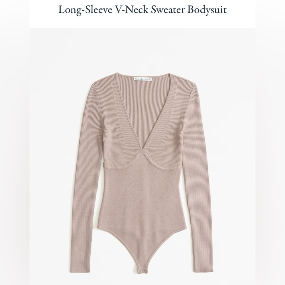 Long sleeve v-neck body suit from Abercrombie & Fitch